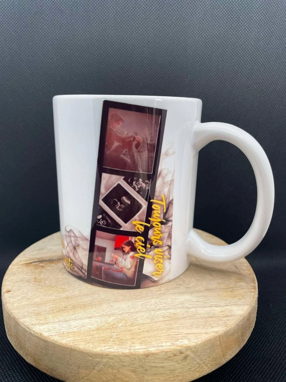 ☕ Taza de cerámica – Ashes Falling for the Sky ☁️🖤 – photo 3